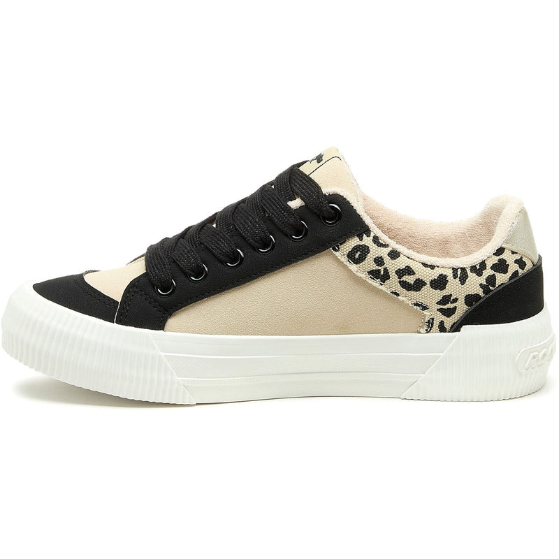 Rocket Dog Cheery Blocked Cotton Women's Black/Natural Sneakers