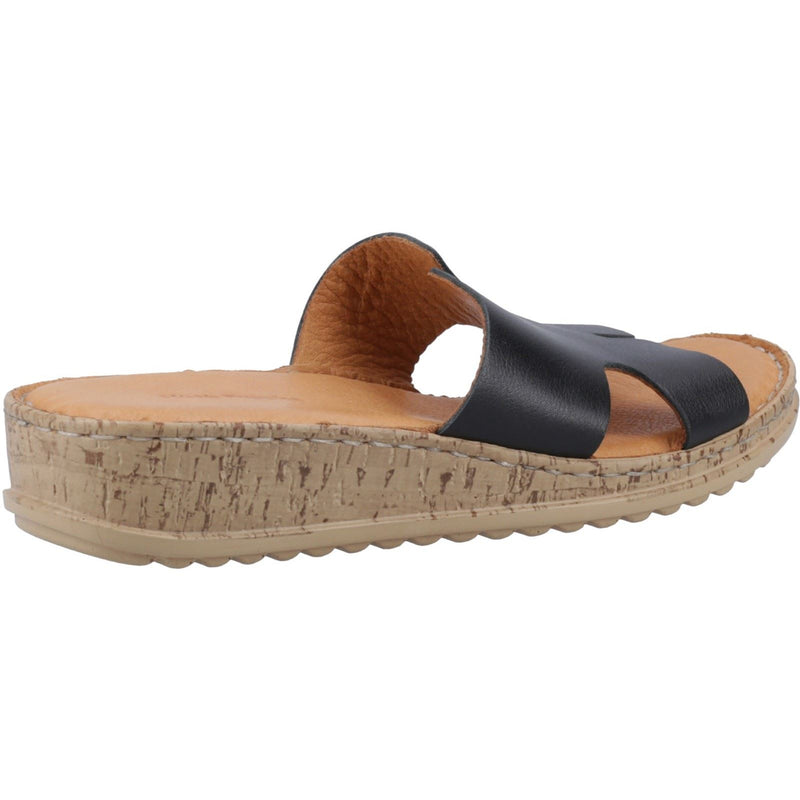 Hush Puppies Eloise Leather Women's Black Sandals