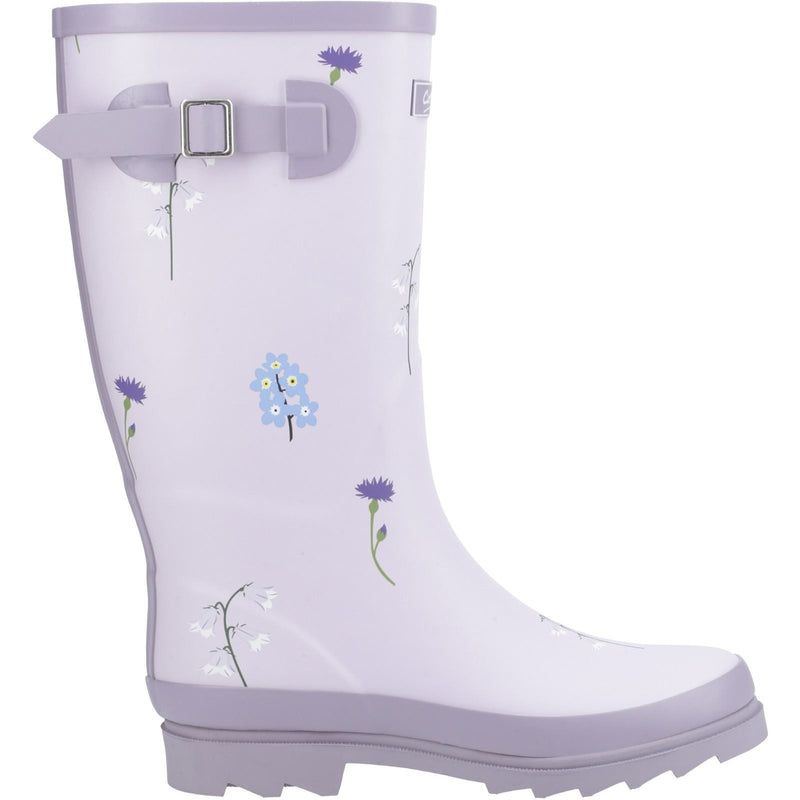 Cotswold Wildflower Tall Rubber Women's Lilac Wellington Boots