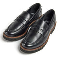 Pod Kaltin Leather Women's Black Loafers