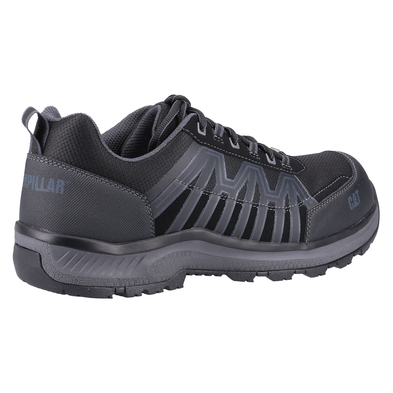 Caterpillar Charge PU/Mesh/Synthetic Black Safety Sneakers