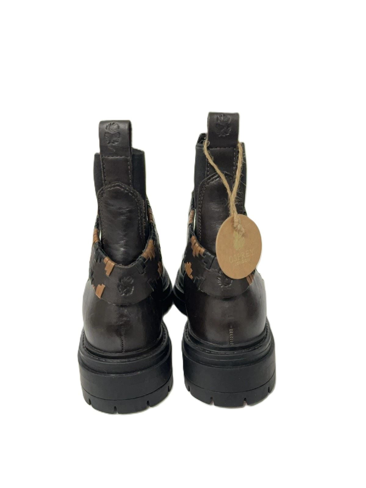 Osprey London The Guildford Chelsea Leather Women's Chocolate Boots