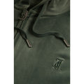 Juicy Couture Robertson Classic Jacket Synthetic Women's Green Hooded Sweatshirt