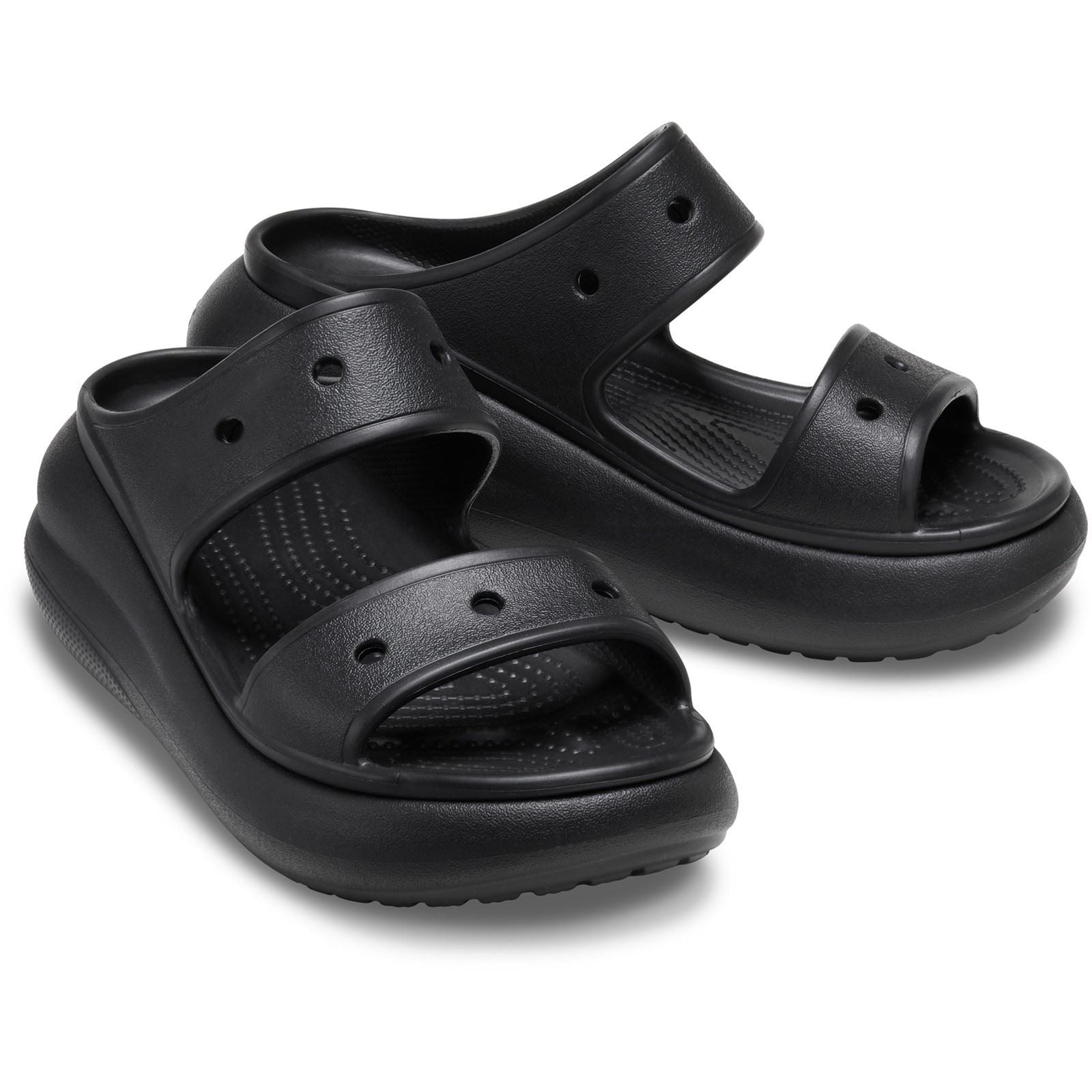 Crocs Classic Crush Synthetic Women's Black Clogs