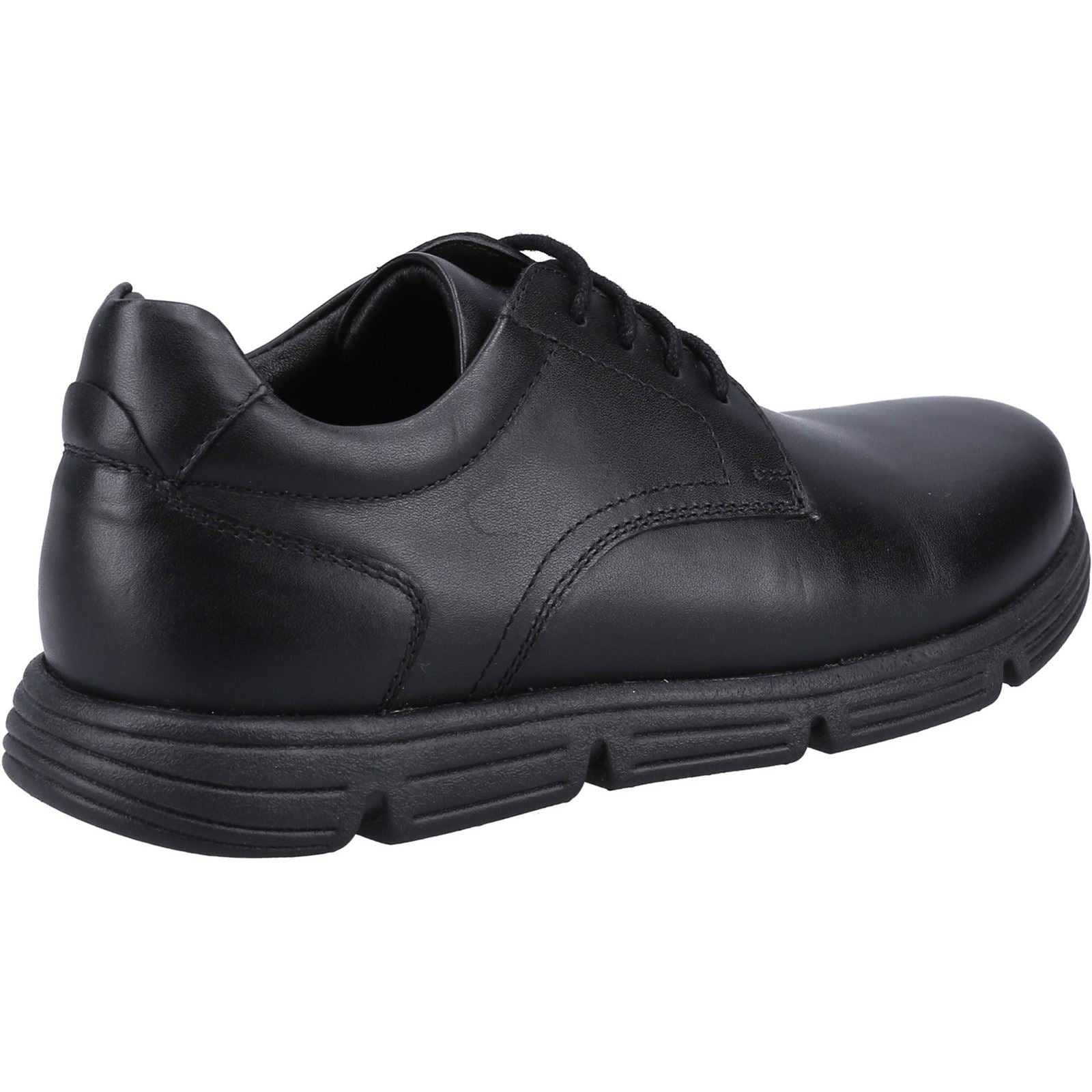 Hush Puppies Adrian JNR Leather Boys's Black Shoes