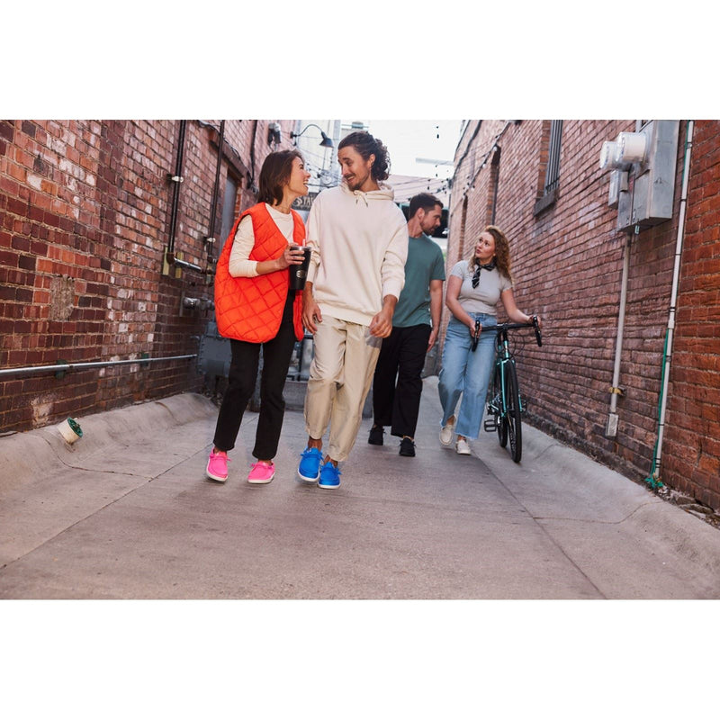 HEYDUDE Wally Canvas 100% Cotton Men's Blue Boat Shoes