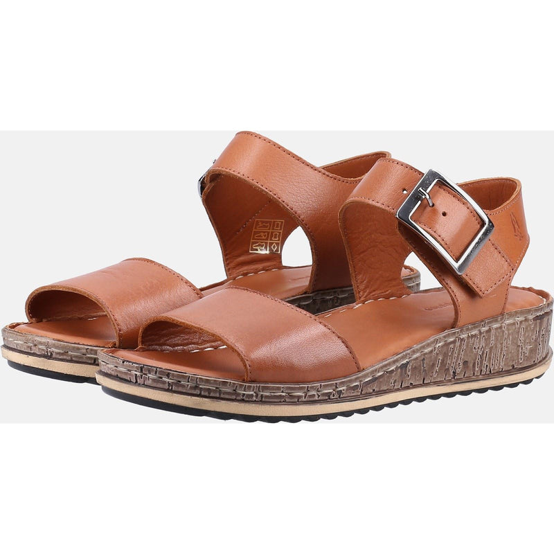 Hush Puppies Ellie Leather Women's Tan Sandals