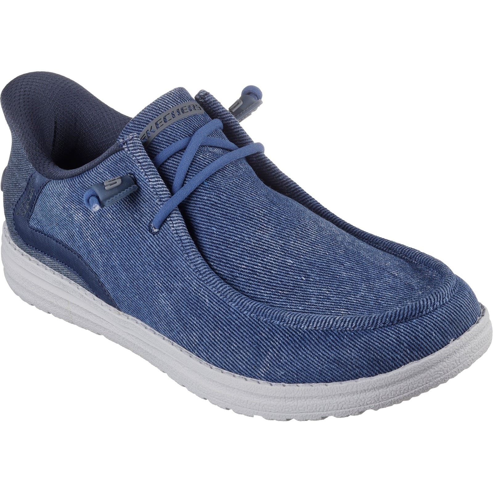 Skechers Melson Coronado Textile Men's Denim Moccasins Shoes