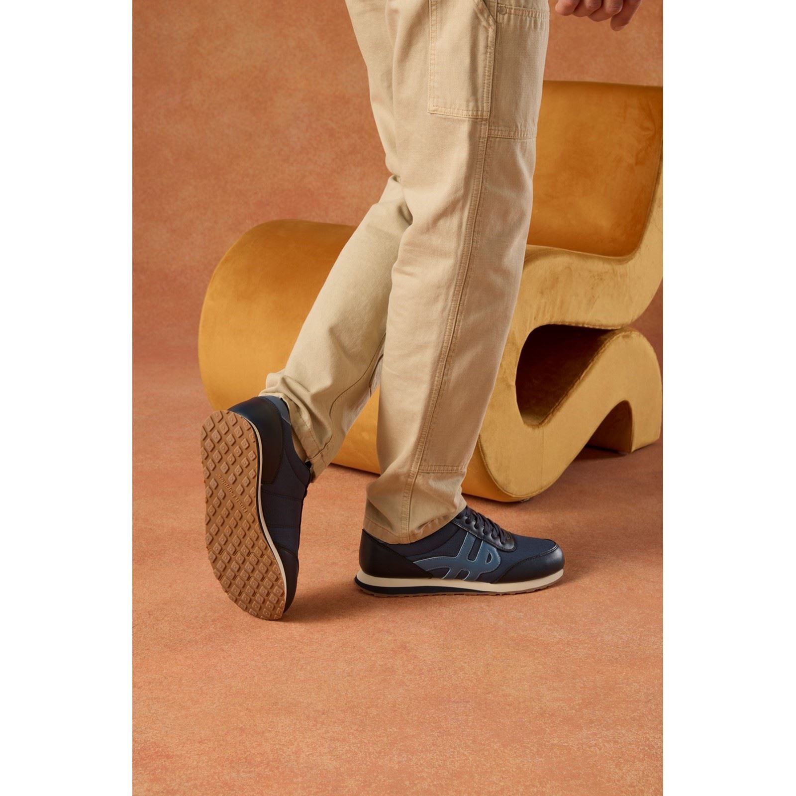 Hush Puppies Seventy8 Leather Men's Blue Sneakers