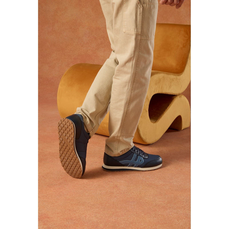 Hush Puppies Seventy8 Leather Men's Blue Sneakers