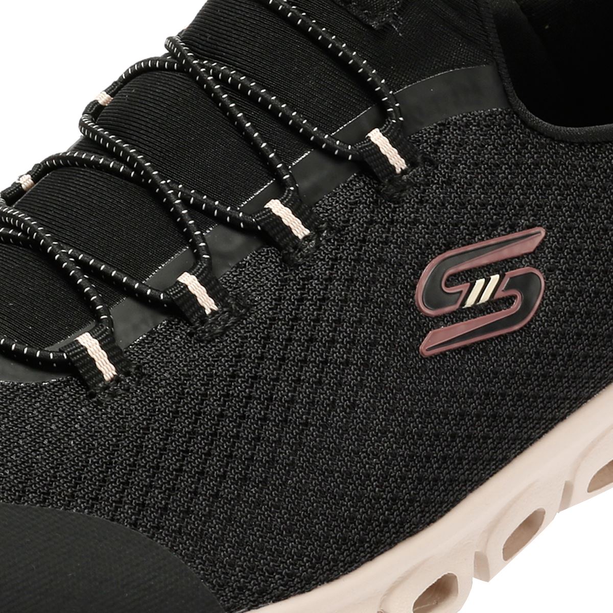Skechers Slip-Ins Glide Step Vibey Mesh Women's Black Sneakers