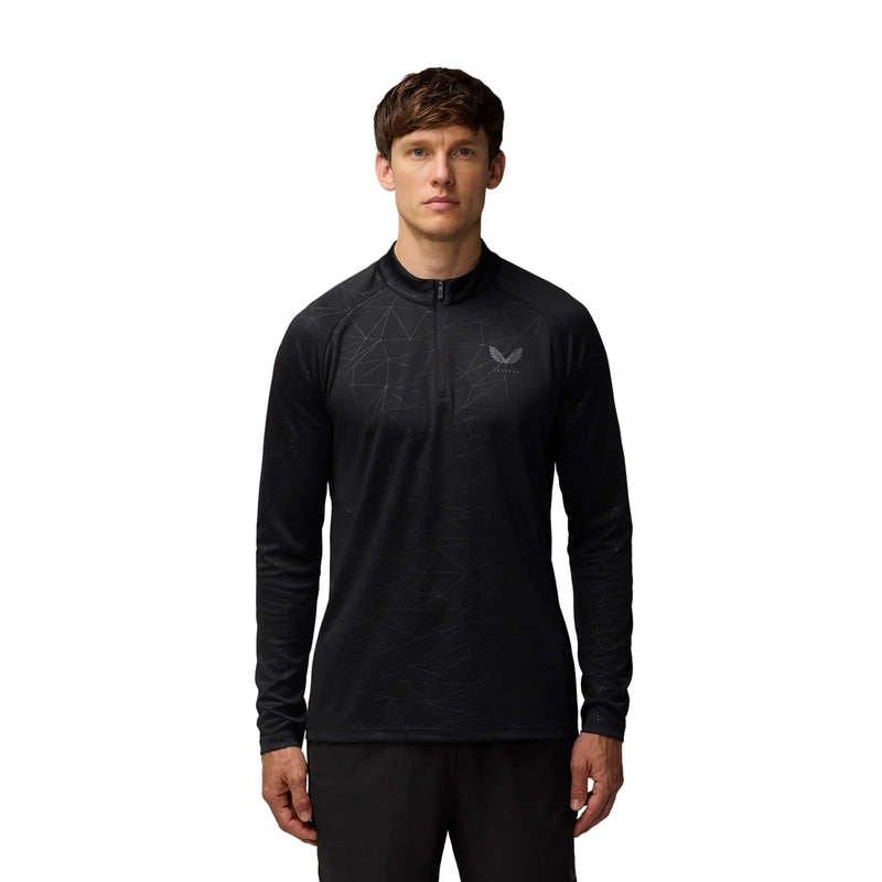 Castore Adapt Training 1/4 Zip Top Polyester Men's Black Activewear T-Shirts