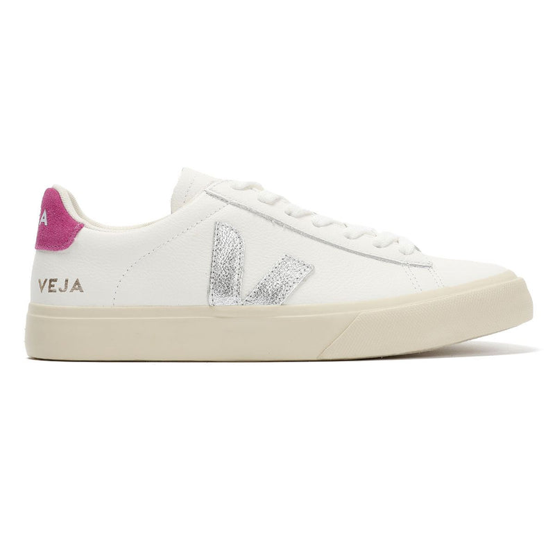 Veja Campo Leather Women's White/Silver/UltraViolet Sneakers