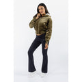 Juicy Couture Fur Rydell Women's Green Bomber Jacket