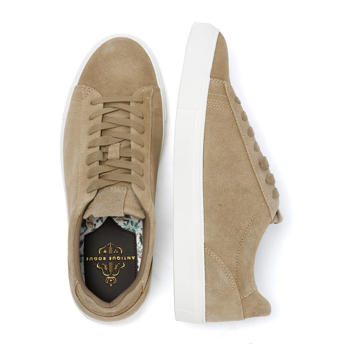 Antique Rogue Gibbs Suede Men's Stone Sneakers