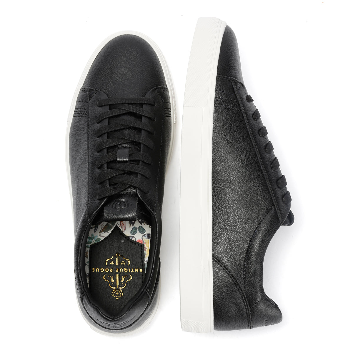 Antique Rogue Gibbs Leather Men's Black Sneakers