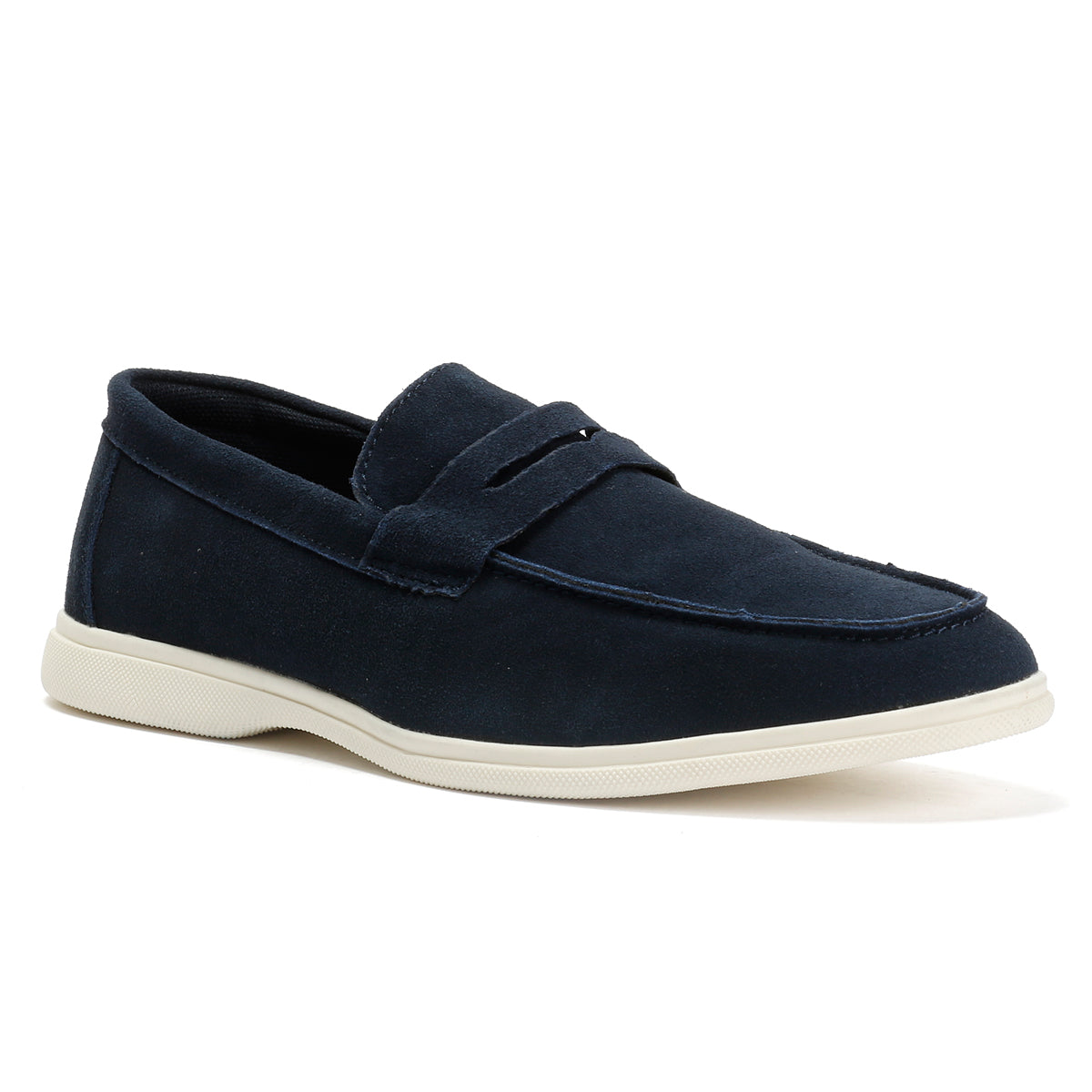Antique Rogue Anton Suede Men's Navy Loafers