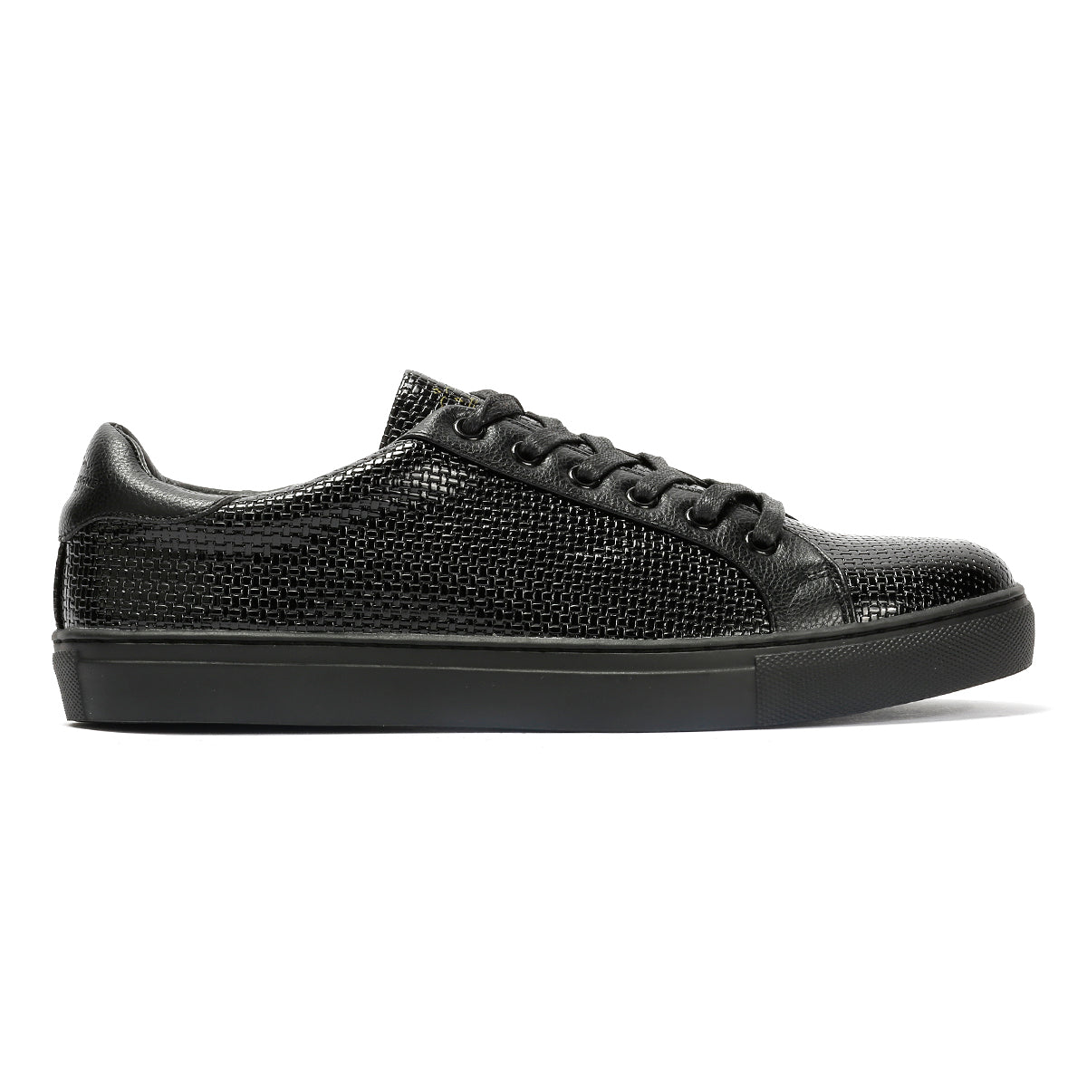 Antique Rogue Kimber Patent PU Leather Men's Black Sneakers