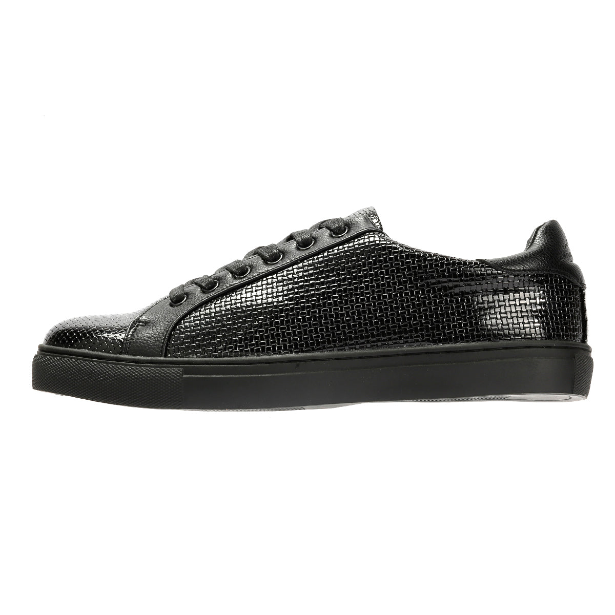 Antique Rogue Kimber Patent PU Leather Men's Black Sneakers