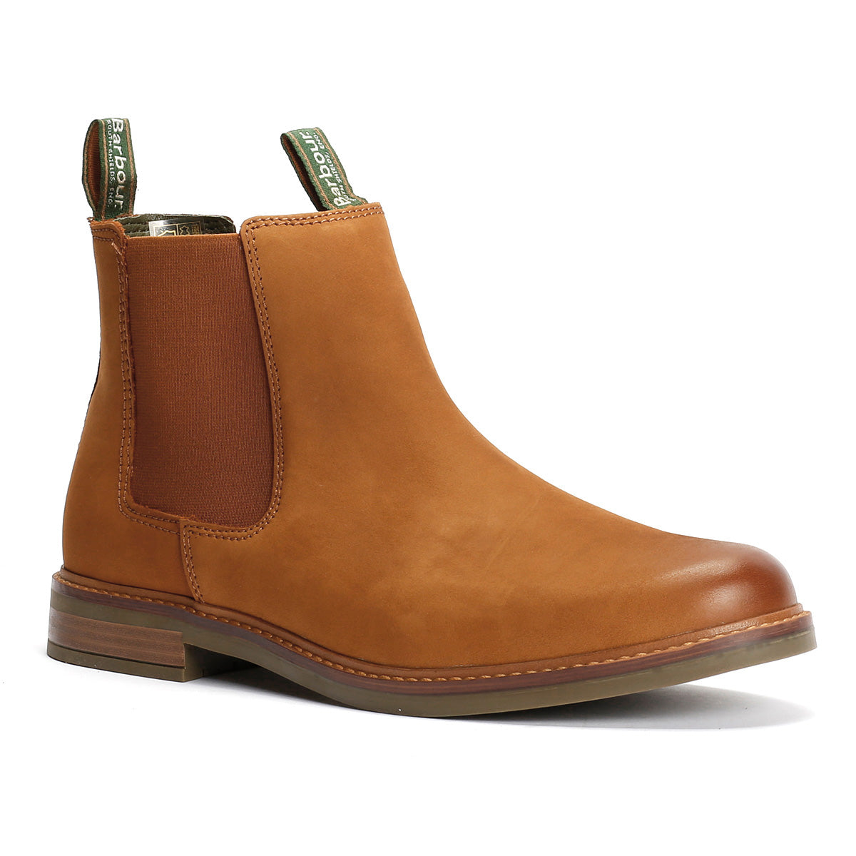 Barbour Farsley Leather Men's Dark Tan Chelsea Boots