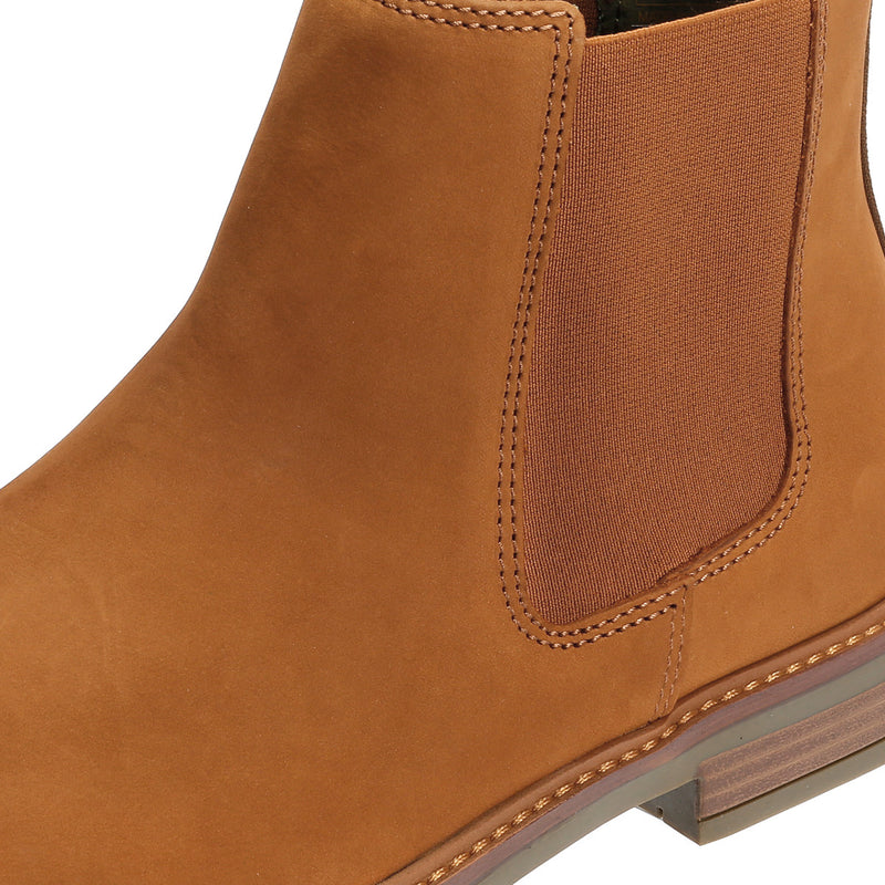 Barbour Farsley Leather Men's Dark Tan Chelsea Boots