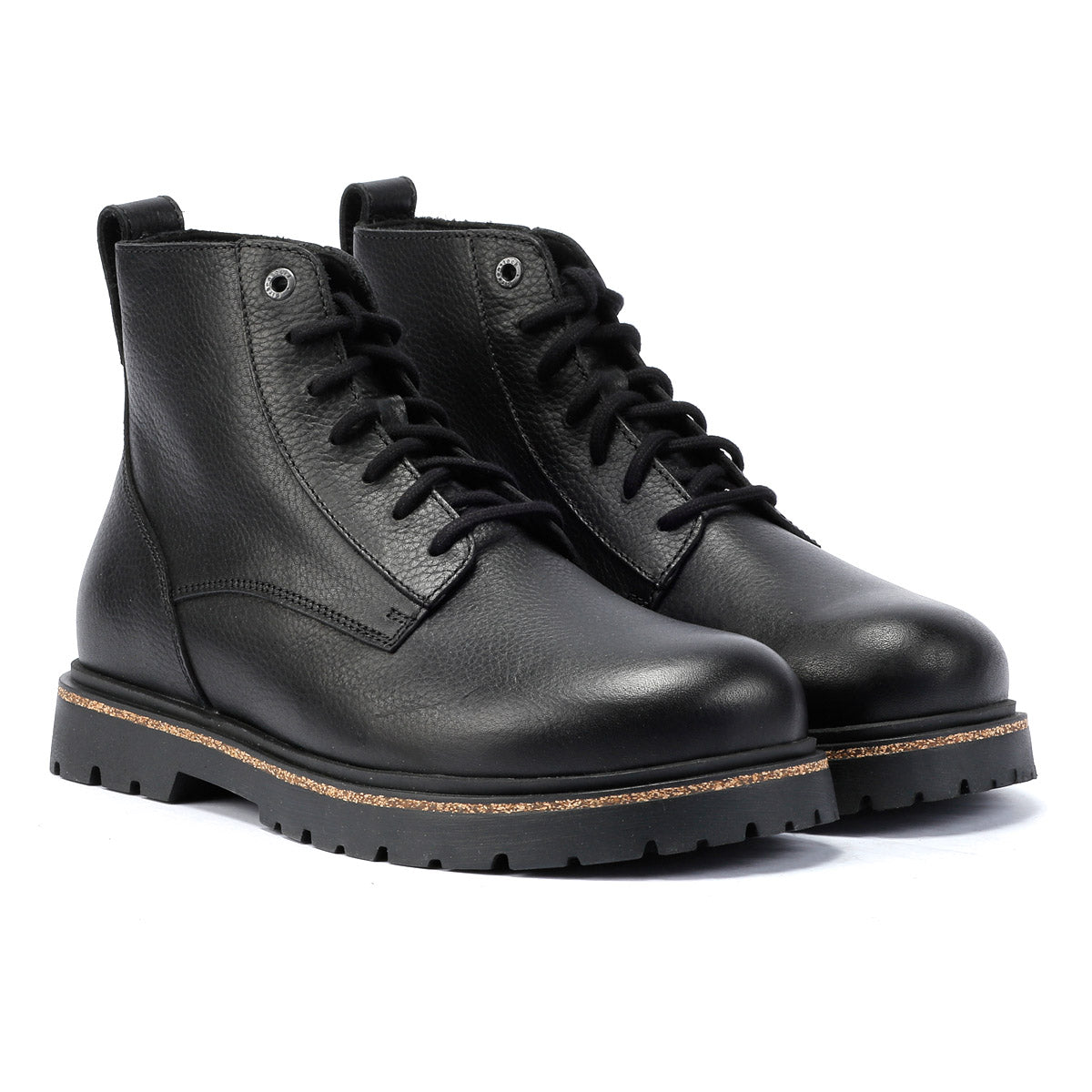 Birkenstock Highwood Lace Mid Leather Men's Black Boots