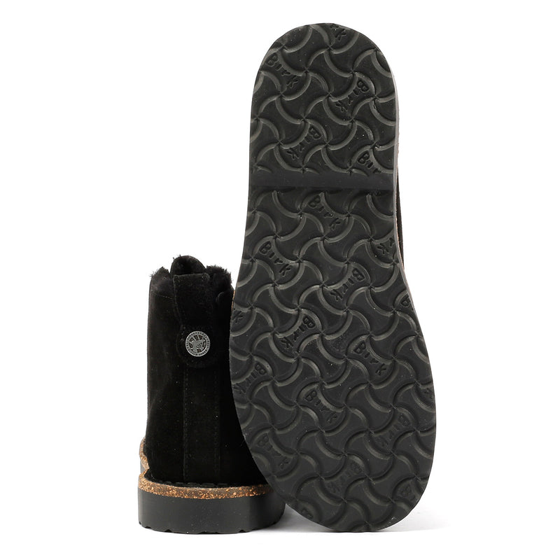 Birkenstock Uppsala Mid Shearling Suede Women's Black Boots
