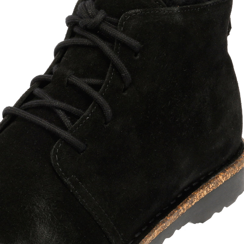 Birkenstock Uppsala Mid Shearling Suede Women's Black Boots