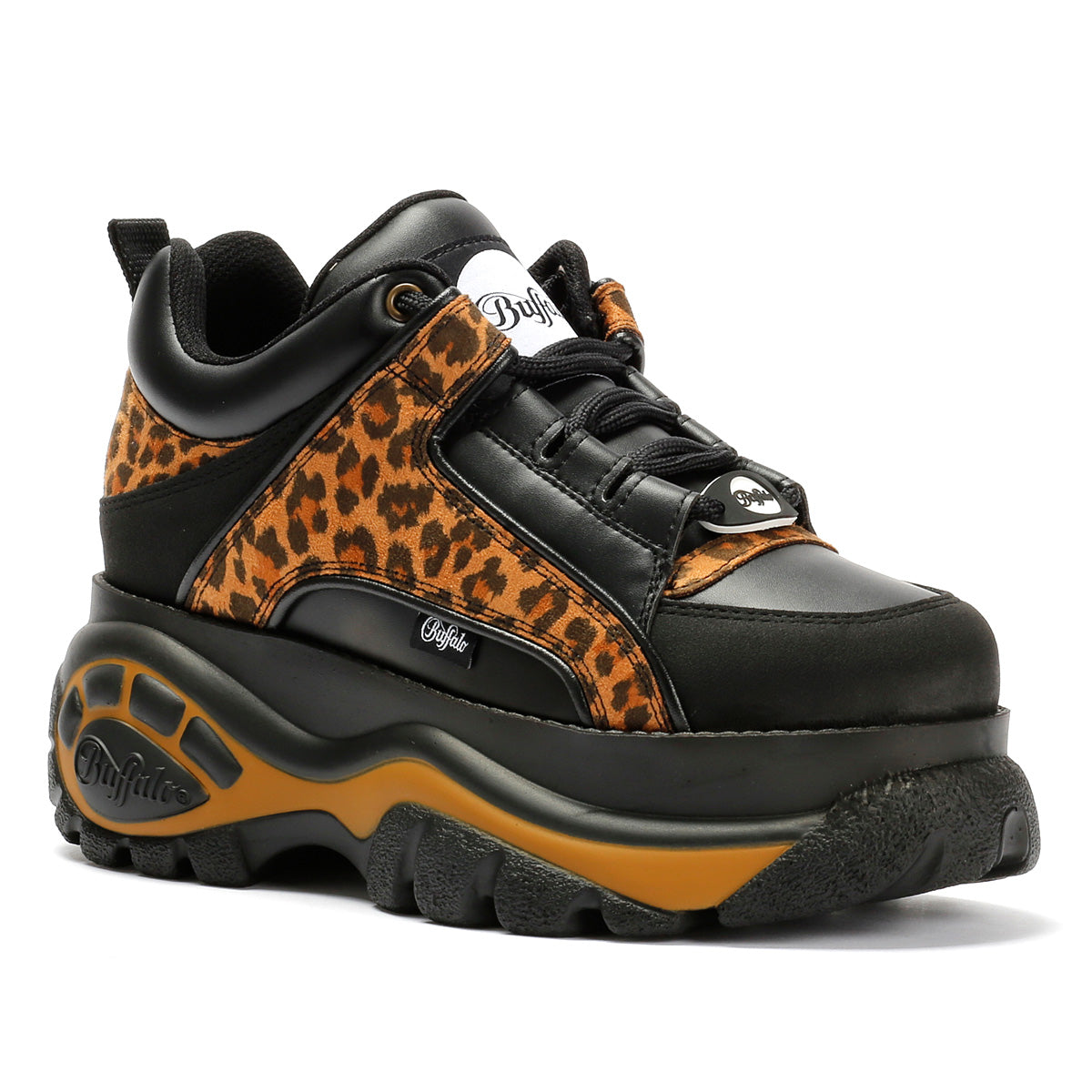 Buffalo 1339-14 Vegan Women's Leopard/Black Sneakers
