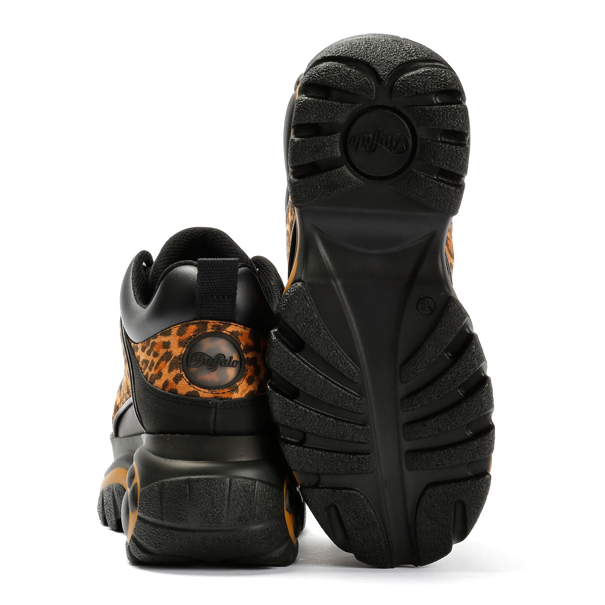 Buffalo 1339-14 Vegan Women's Leopard/Black Sneakers