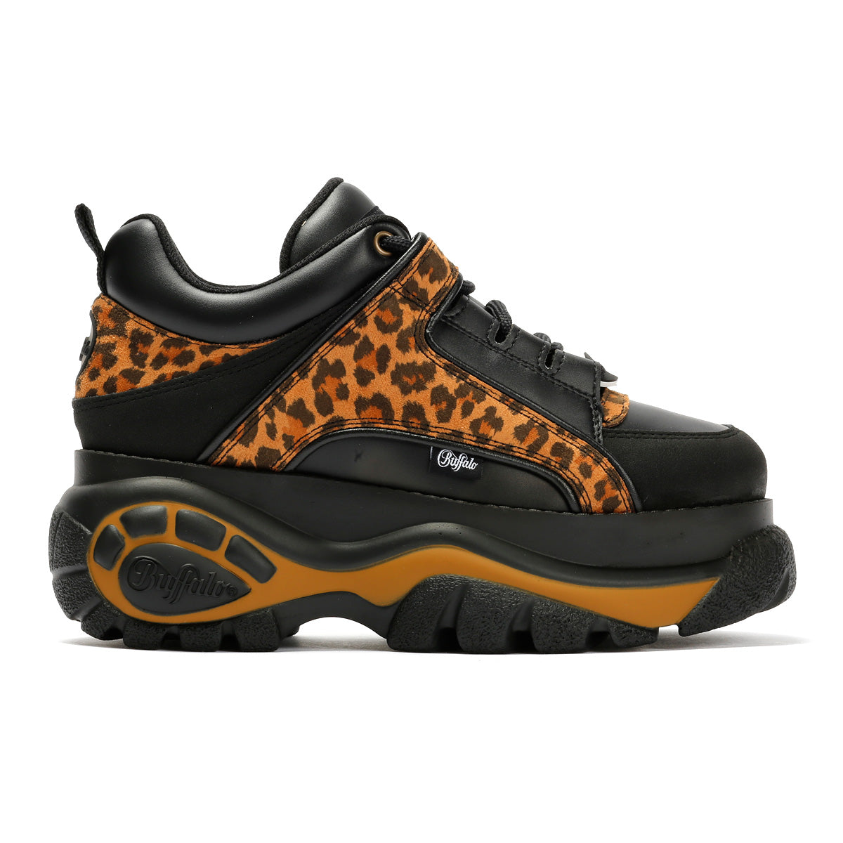 Buffalo 1339-14 Vegan Women's Leopard/Black Sneakers