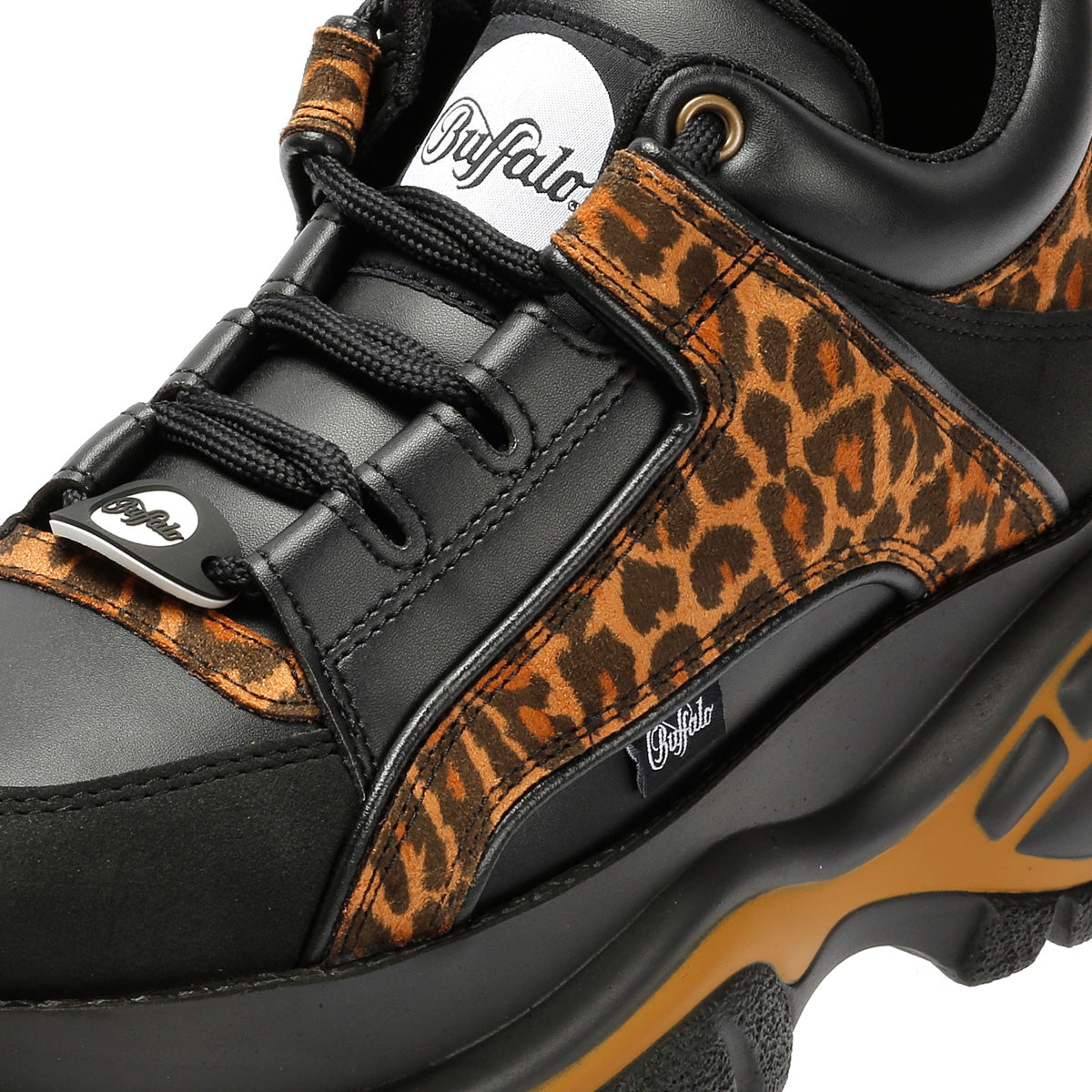 Buffalo 1339-14 Vegan Women's Leopard/Black Sneakers