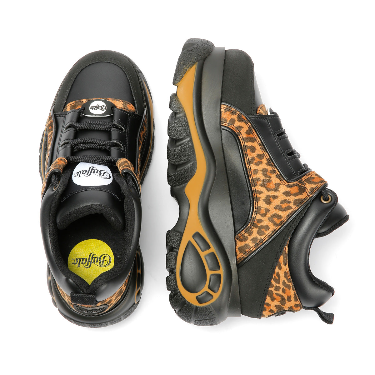 Buffalo 1339-14 Vegan Women's Leopard/Black Sneakers