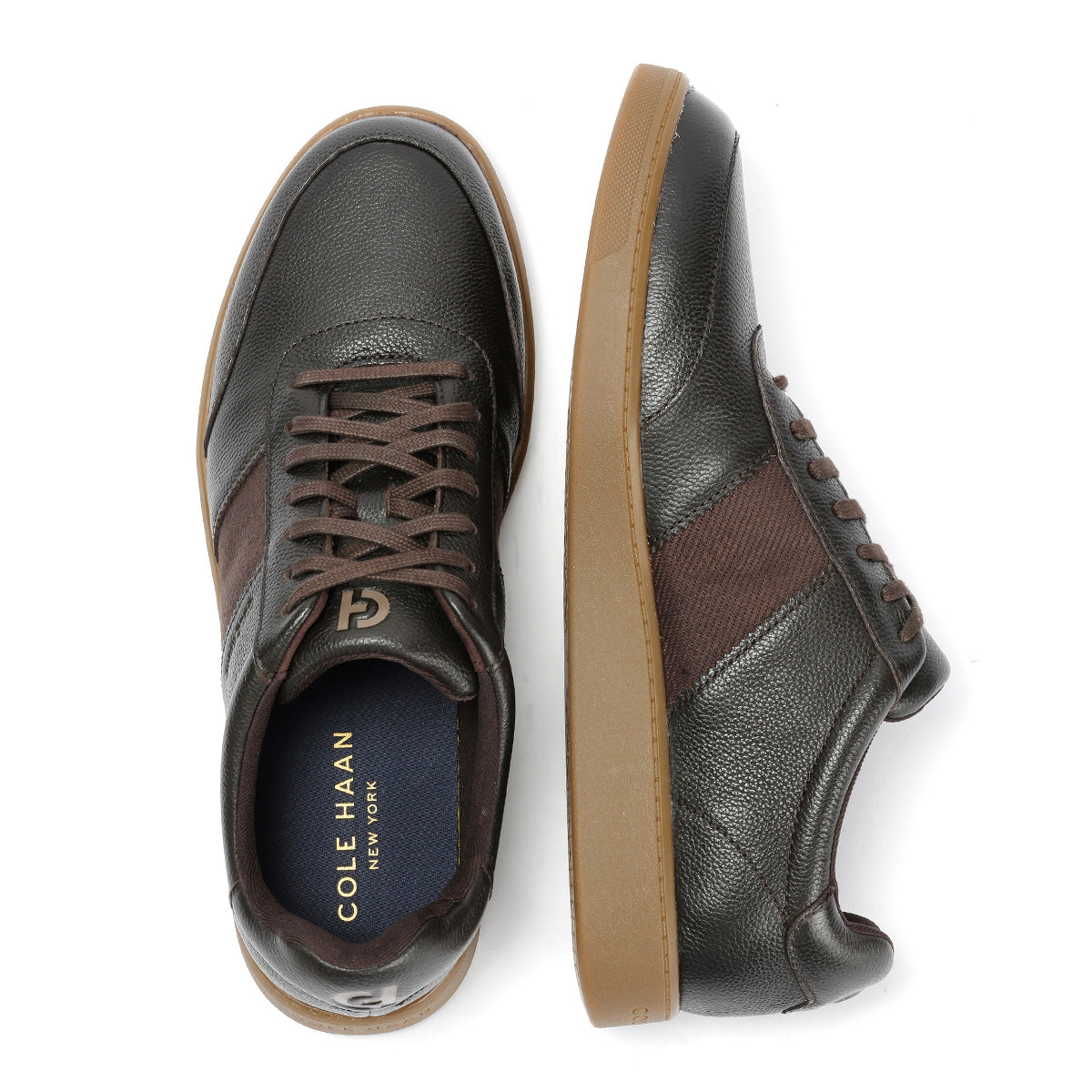 Cole Haan Grand Crosscourt Gates Leather Men's Dark Chocolate Sneakers