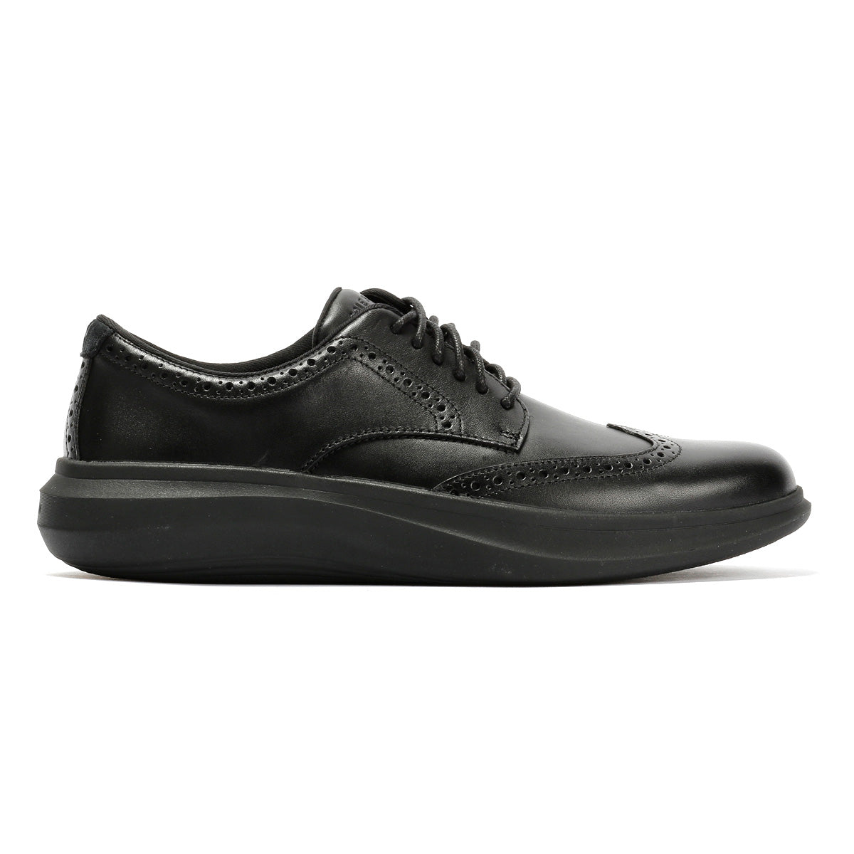 Cole Haan Grand Aerion Wingtip Oxfords Leather Men's Black Lace-Up Shoes
