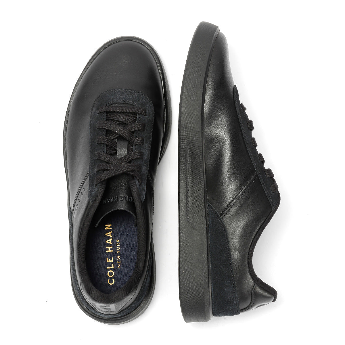Cole Haan Grand Crosscourt Packaway Leather Men's Black Sneakers