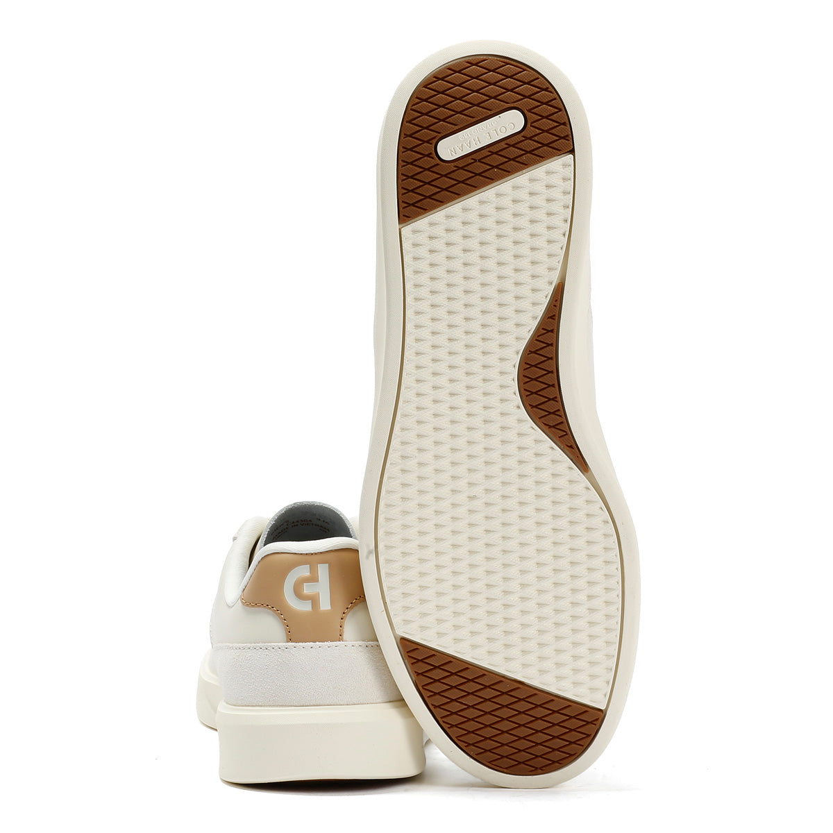 Cole Haan Grand Crosscourt Packaway Leather Men's Ivory Sneakers