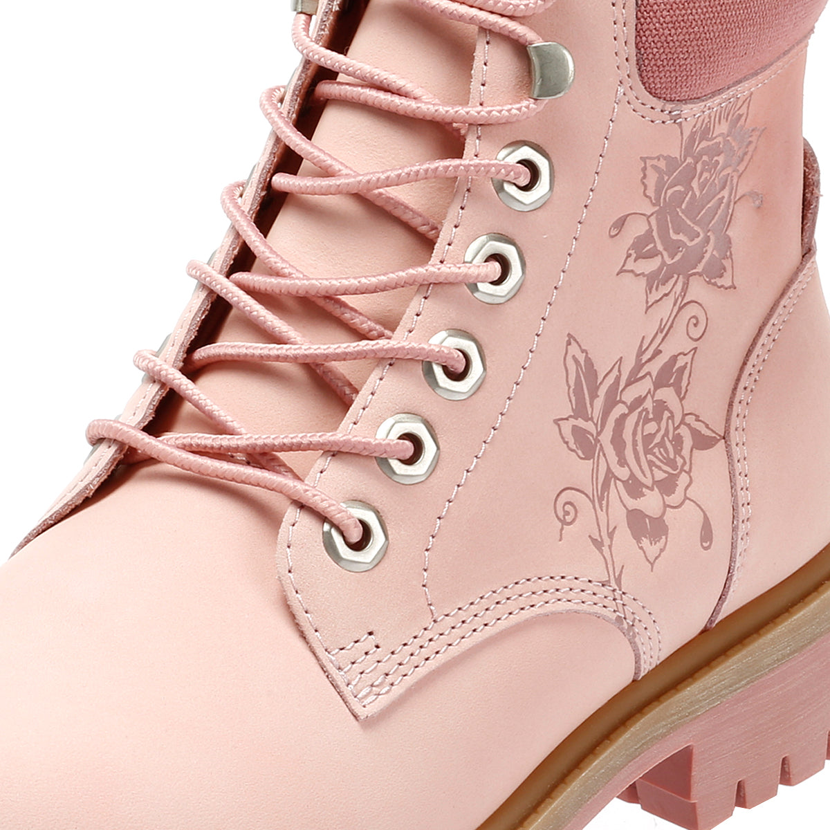 Ed Hardy Wild Roses Nubuck Women's Pink Boots