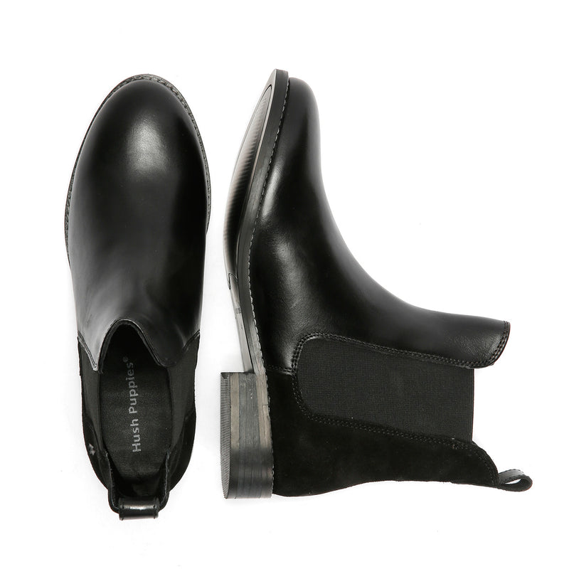 Hush Puppies Colette Suede Women's Black Boots