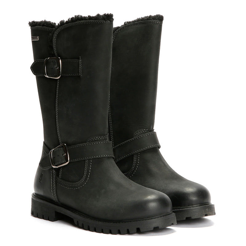 Hush Puppies Winnie Leather Women's Black Boots