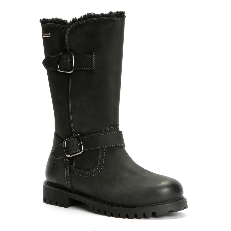 Hush Puppies Winnie Leather Women's Black Boots