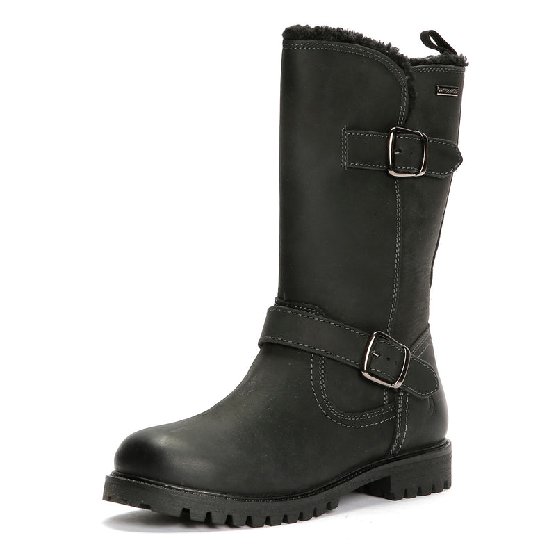 Hush Puppies Winnie Leather Women's Black Boots