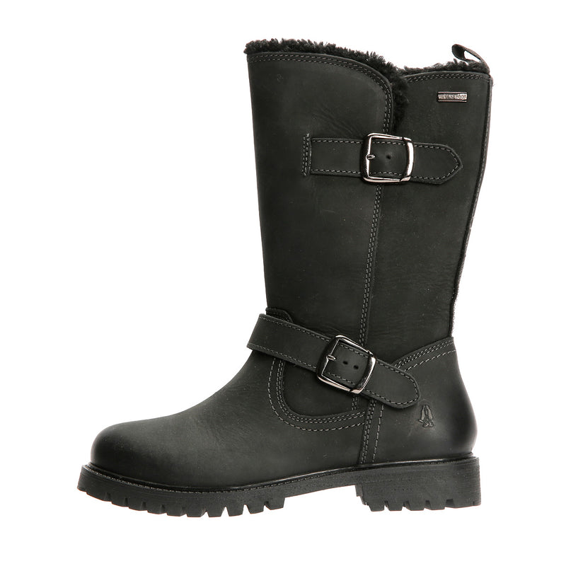 Hush Puppies Winnie Leather Women's Black Boots