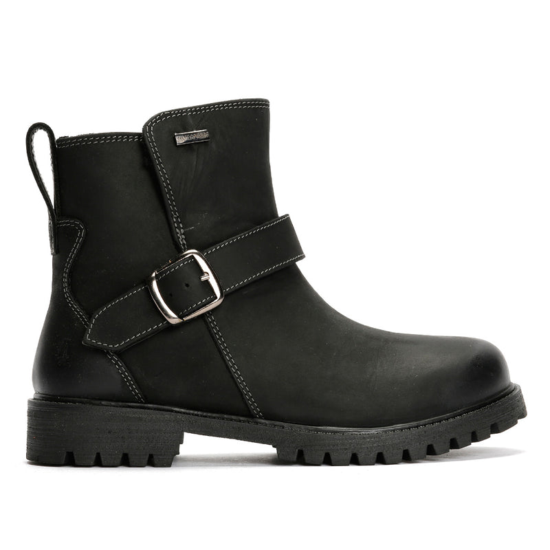 Hush Puppies Wakely Leather Women's Black Boots