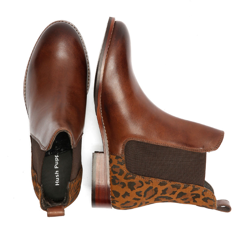 Hush Puppies Colette Suede Women's Leopard Boots