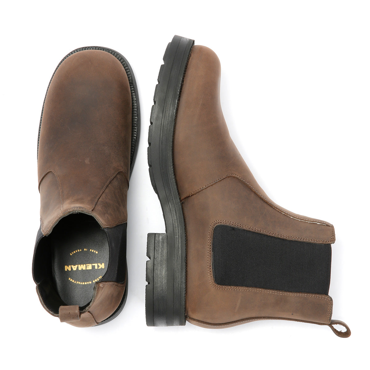 Kleman Escouade Nubuck Men's Coffee Chelsea Boots