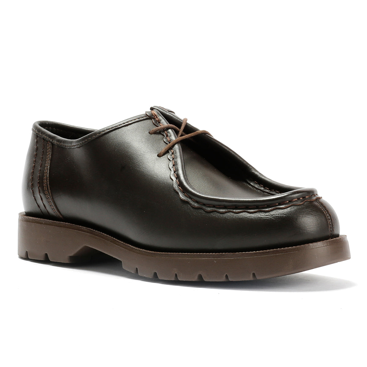 Kleman Padror Leather Men's Brown Lace-Up Shoes