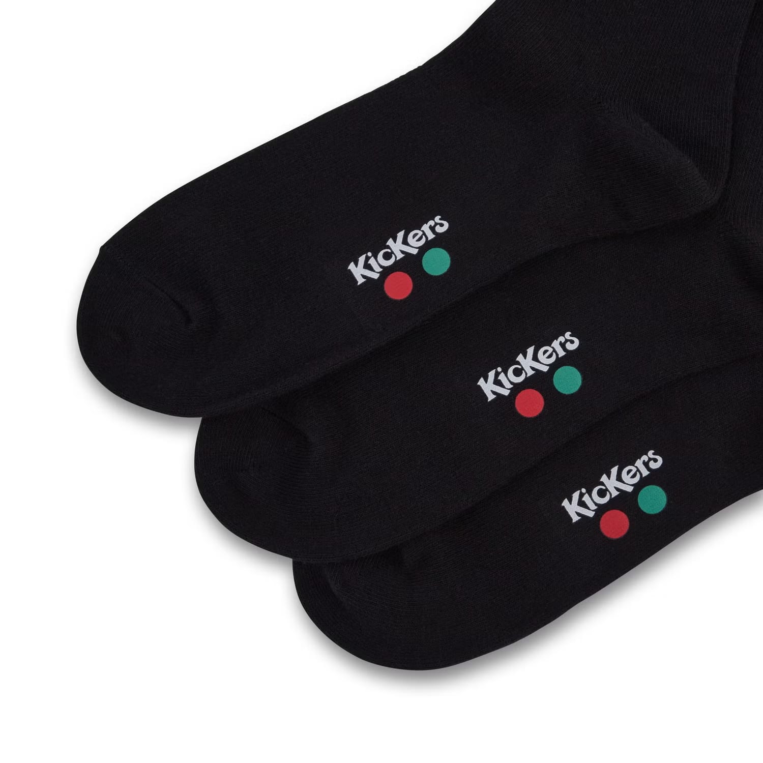 Kickers 3 Pack Black Socks