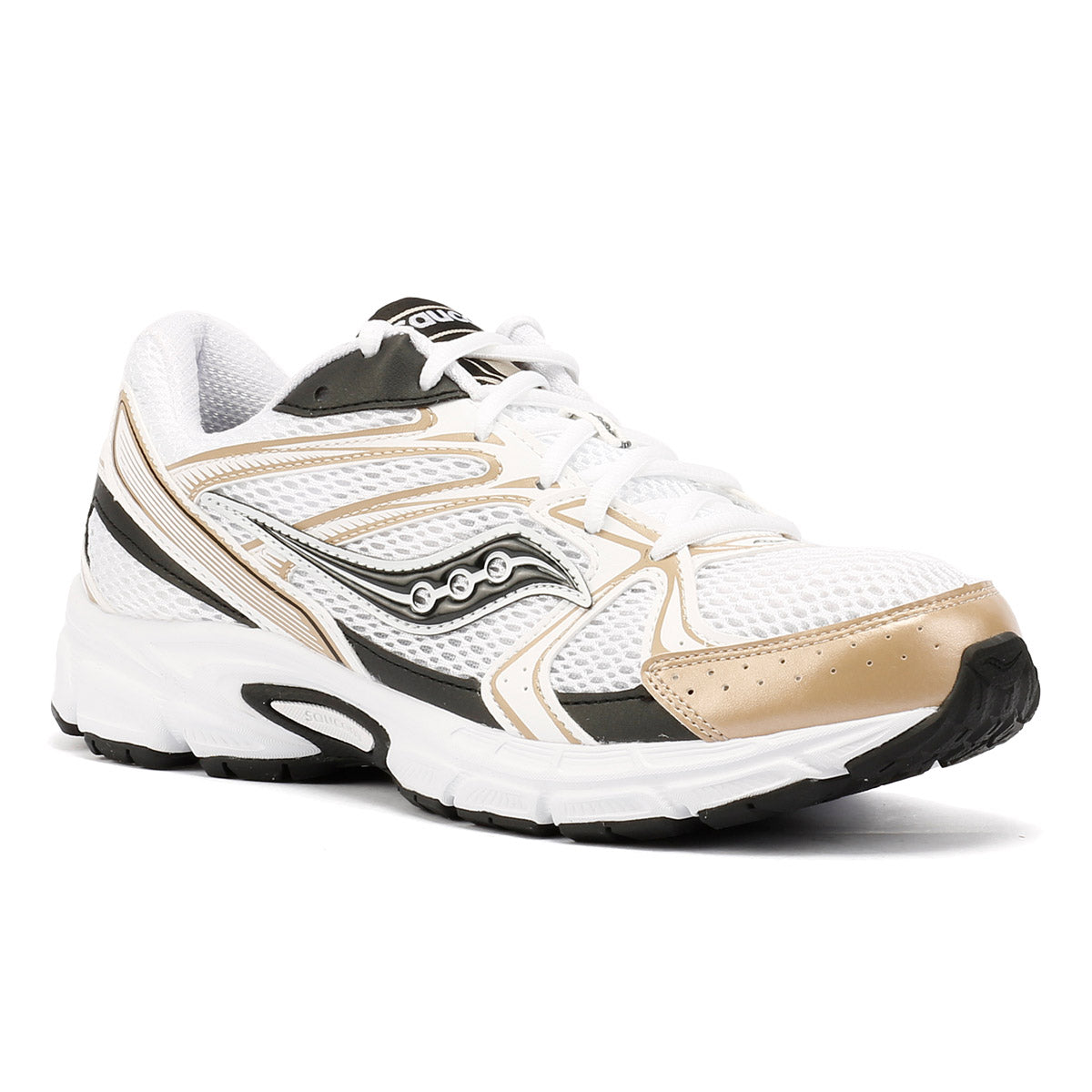 Saucony Millennium White/Gold/Black Sneakers