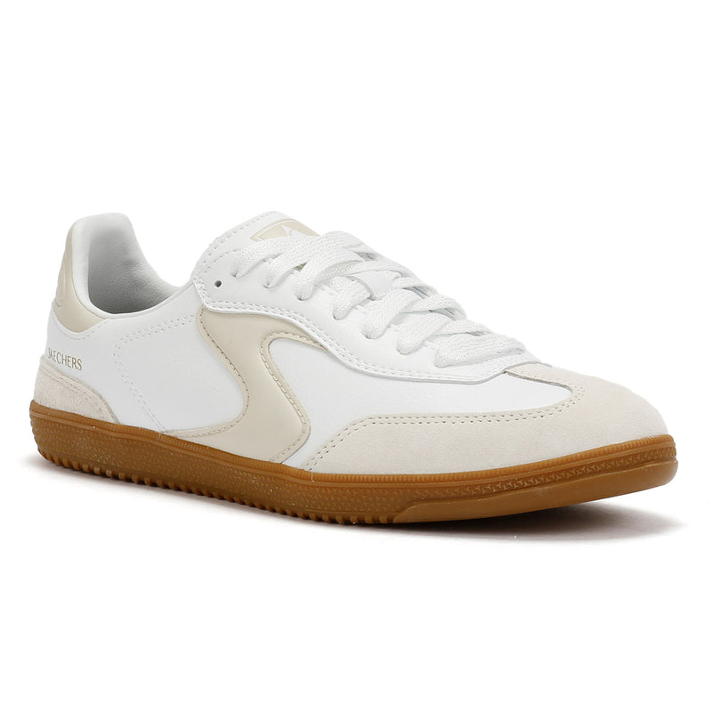 Skechers Hotshot Kickoff Leather Women's White/Natural Sneakers